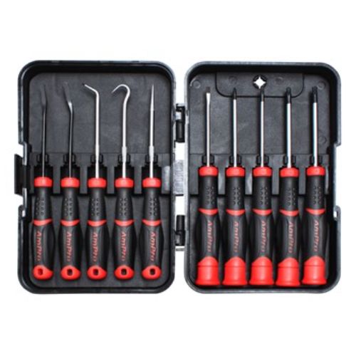 AmPro Pick and Precision Screwdriver Set 10pc