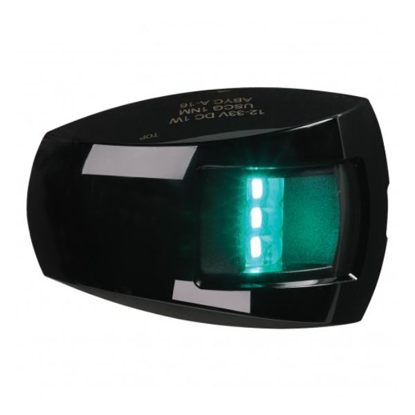 9-33V 1NM LED BLACK STARBOARD LAMP