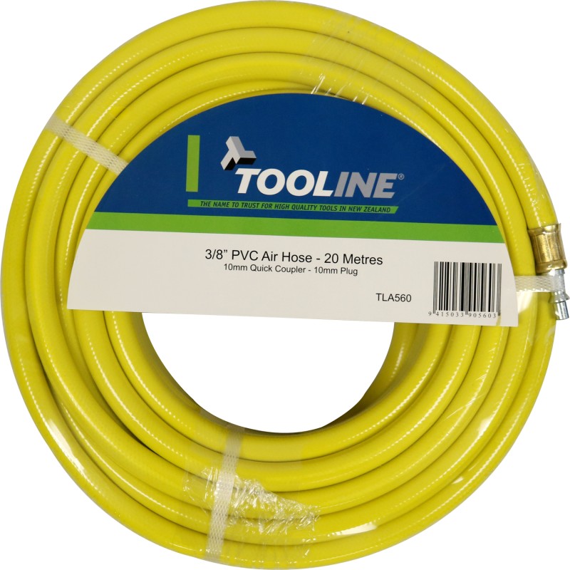 Tooline PVC 20m Air Hose With Fittings