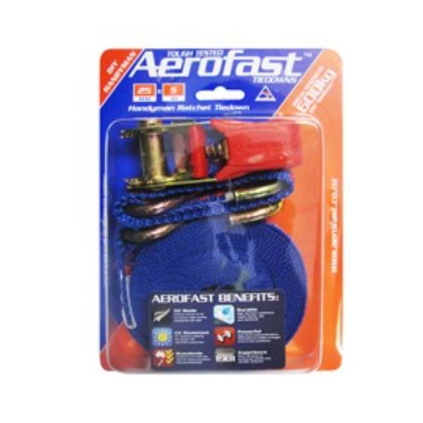 AEROFAST 25mm x 5m Ratchet Tiedown 600kg BS