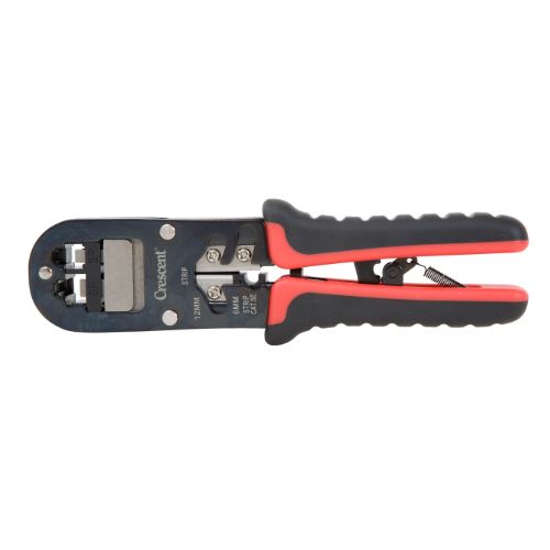 CRESCENT RATCHETING DATA CRIMPER AND STRIPPER