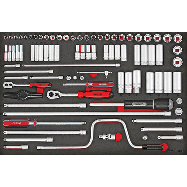 Teng 86pc 1/4in & 3/8in Dr. Metric Skt & Acc Set EVA