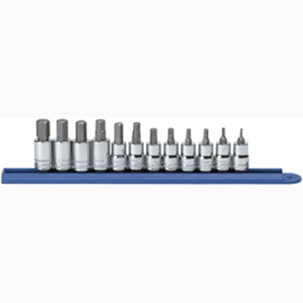 GEARWRENCH SET SKT HEX BIT MET 3/8DR 12PC