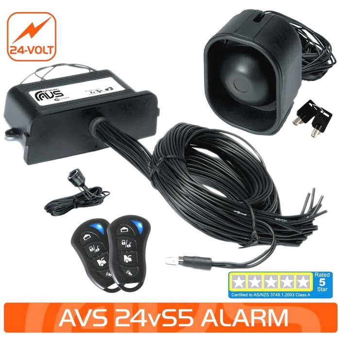 24V S5 AS/NZS STANDARDS CERTIFIED ALARM/IMMOBILISER