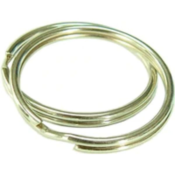 Kevron Key Rings - NP Spring Steel 100-pce 25mm