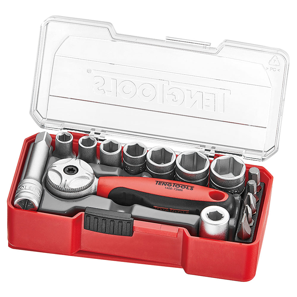 Teng 15pc 1/4in Dr. Socket Set 5.5-13mm