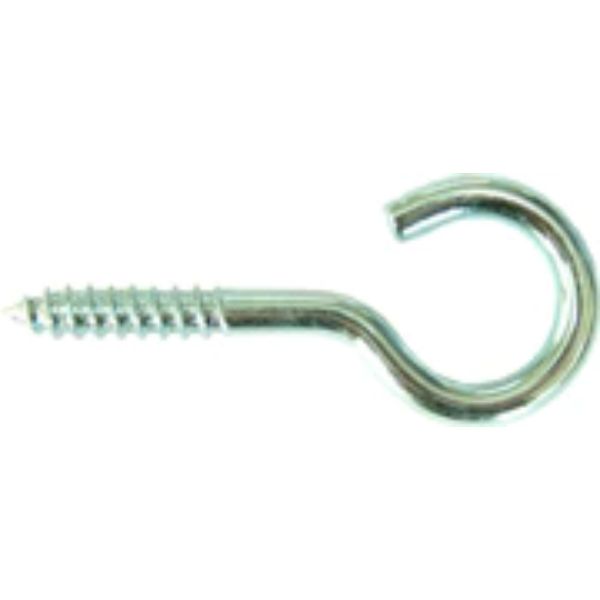 Screw Hooks B.Z.P. Size 18 100mm