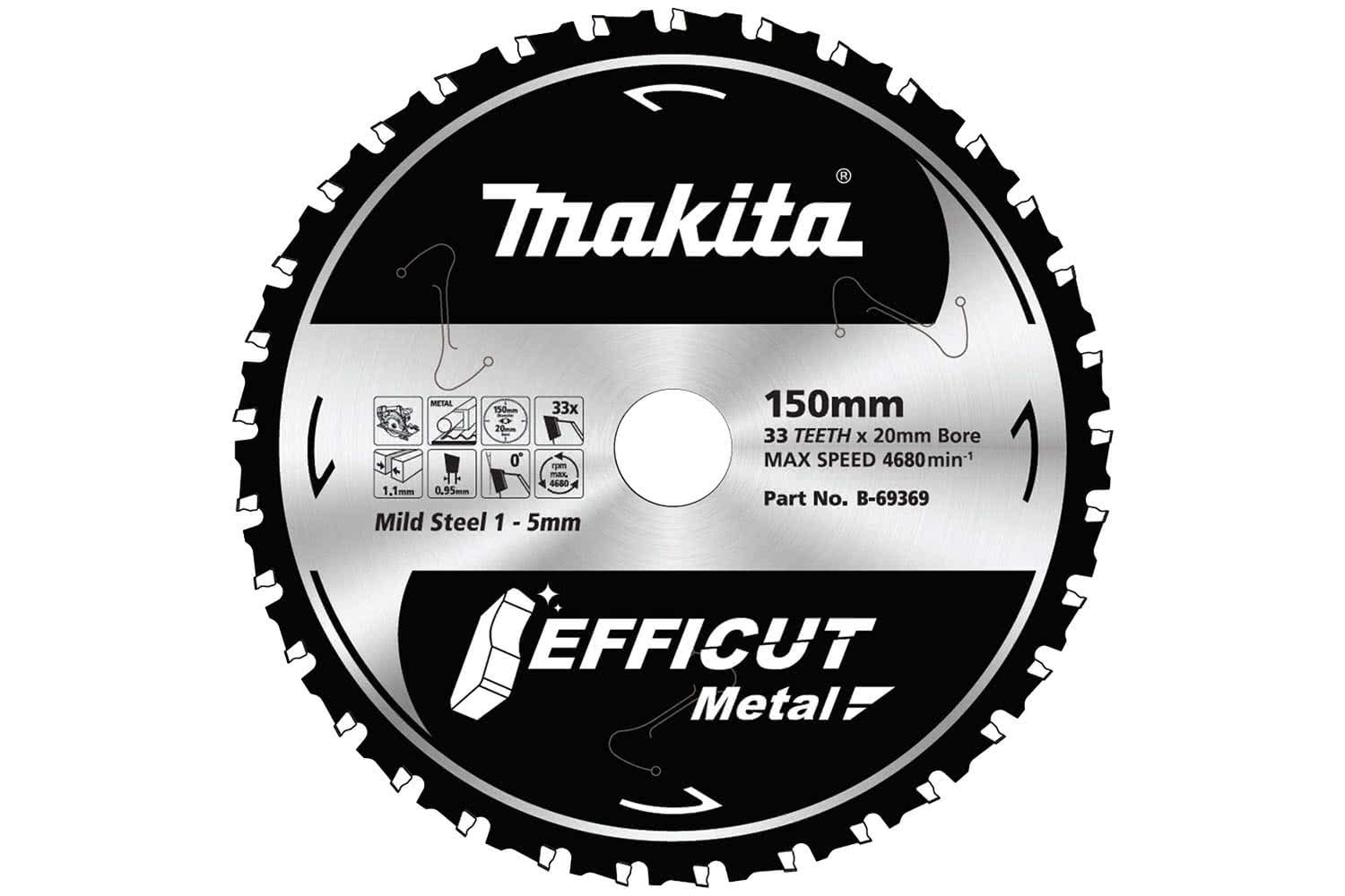 MAKITA EFFICUT METAL CUTTING BLADE 136 X 30T