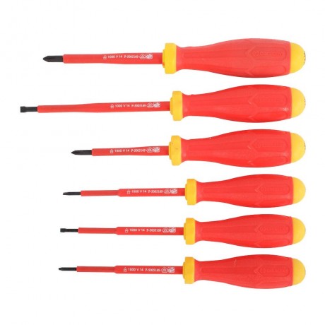 CRESCENT 1000V SCREWDRIVER ST 6 PC DOUBLE BLISTER