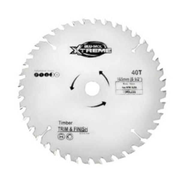 BLU-MOL XTREME CIRCULAR SAW BLADE 165mm x 40T