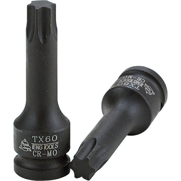 Teng 1/2in Dr. TX10 Impact Bit Socket DIN