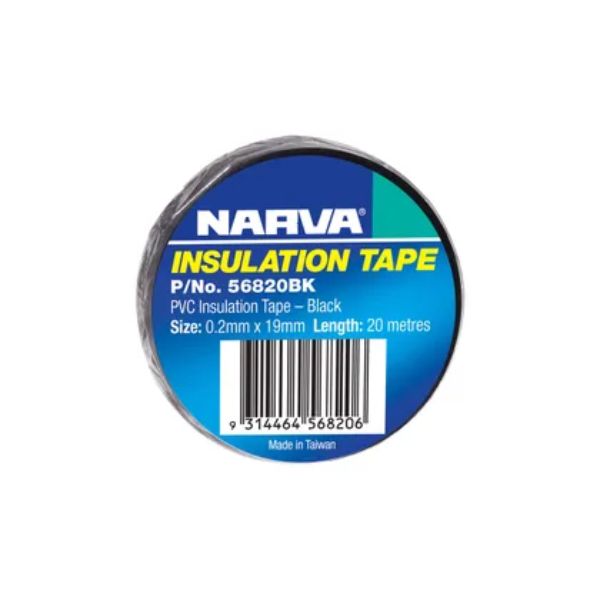 NARVA PVC INSULATION TAPE BLACK 19mm x 20M