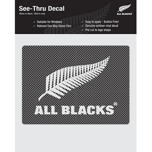 ALL BLACKS ALL BLACKS SEE THRU DECAL WHITE