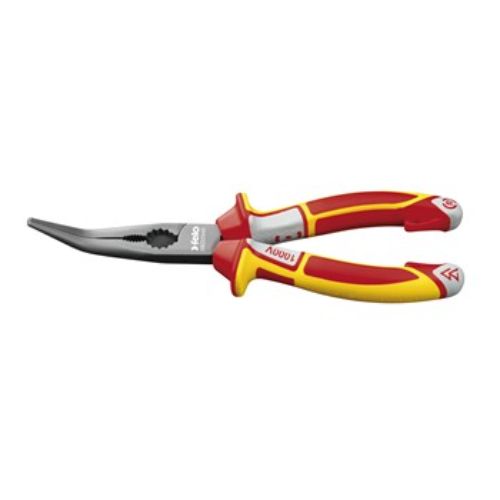 Felo Chain Nose Radio Pliers VDE curved 45° 205mm Long Nose