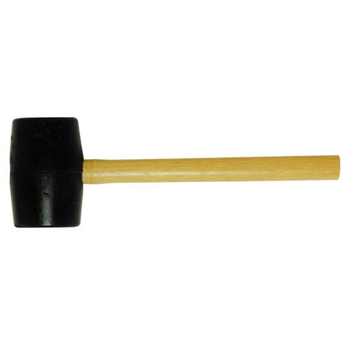 Worldwide Rubber Mallet Wooden Handle Black Head 20oz