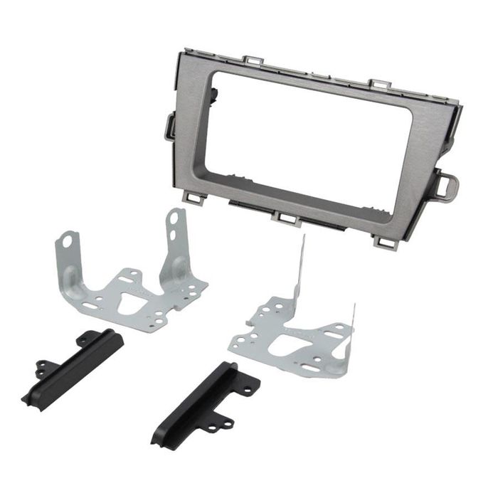 FITTING KIT TOYOTA PRIUS 2009 - 2015 DOUBLE DIN RHD WITH TOYOTA SIDES SILVER