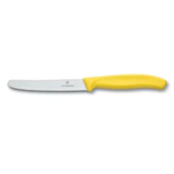 Tomato & Sausage Knife 6.7836 - 11Cm Yellow Handle Victorinox