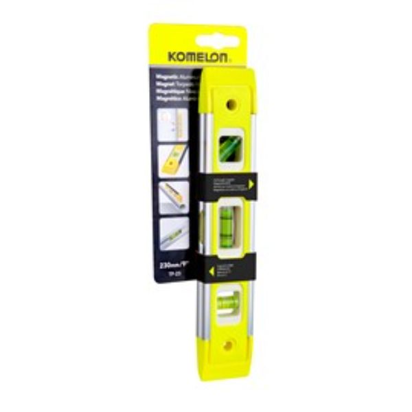 KOMELON 230mm HIGH-VIZ TORPEDO LEVEL HANG CARD