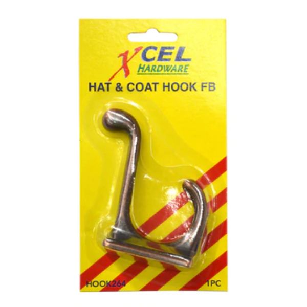 Hat & Coat Hooks Xcel F.B. Carded F.B. Pak