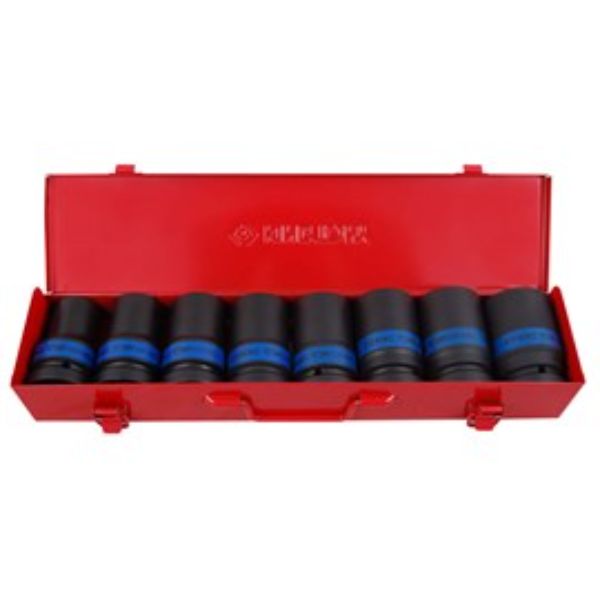 KING TONY 1DR 8PC DEEP IMPACT SET MET