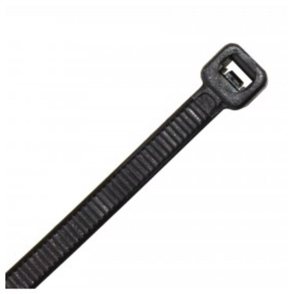 100MM X 2.5MM CABLE TIE BLACK PK25