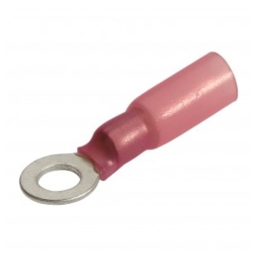 H/SHRINK RING TERMINAL RED 4.3MM PK20