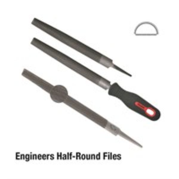 File 200mm Half Round Smooth Carded