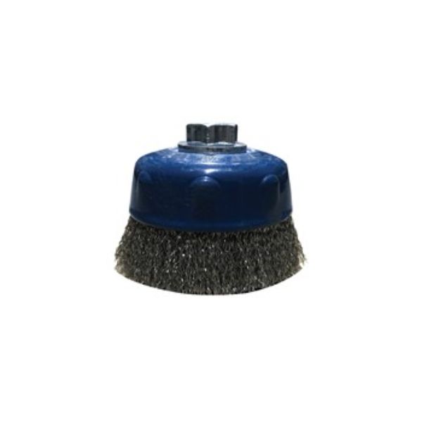 Jaz Cup Brush Crimped 125mm x 30mm x 0.3mm - M14 x 2 - Stainless Steel BRUC-1250S