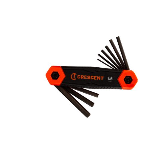 CRESCENT FOLDING HEX KEY SAE 9PC