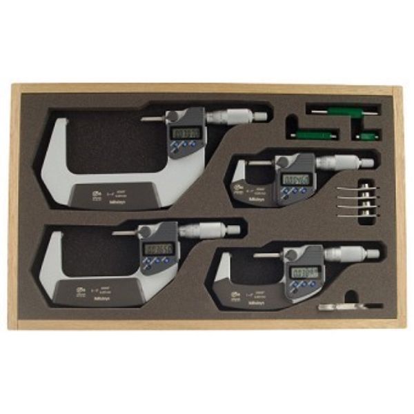 Mitutoyo Set Digimatic Micrometers 0 - 4IN /0 - 100mm