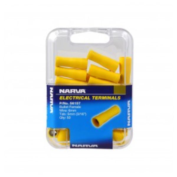 NARVA TERMINAL FEMALE BULLET YELLOW