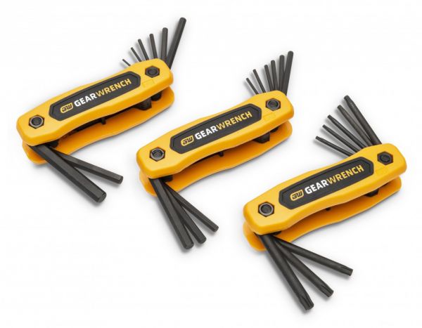 25PC SAE METRIC TORX FOLDING HEX KEY SET