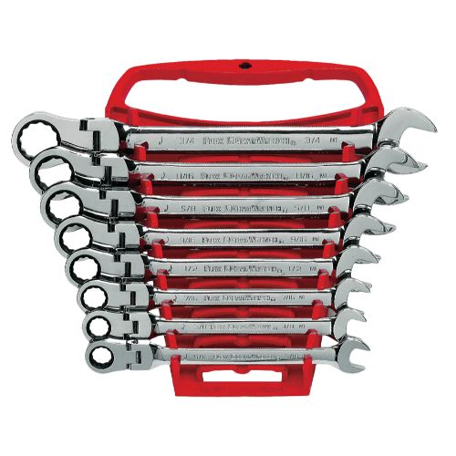 GEARWRENCH SET WR RAT COMB FLEX SAE 8PC