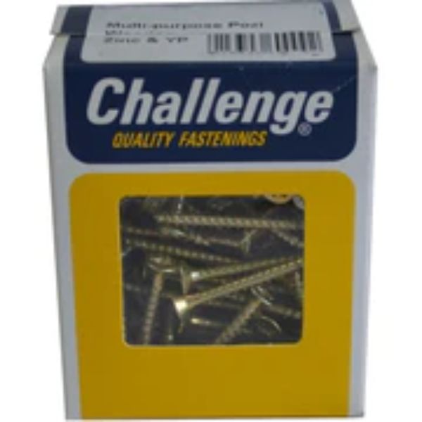 Wood Screws Countersunk Pozidrive Zp - 260Pce Pack 25mm Challenge