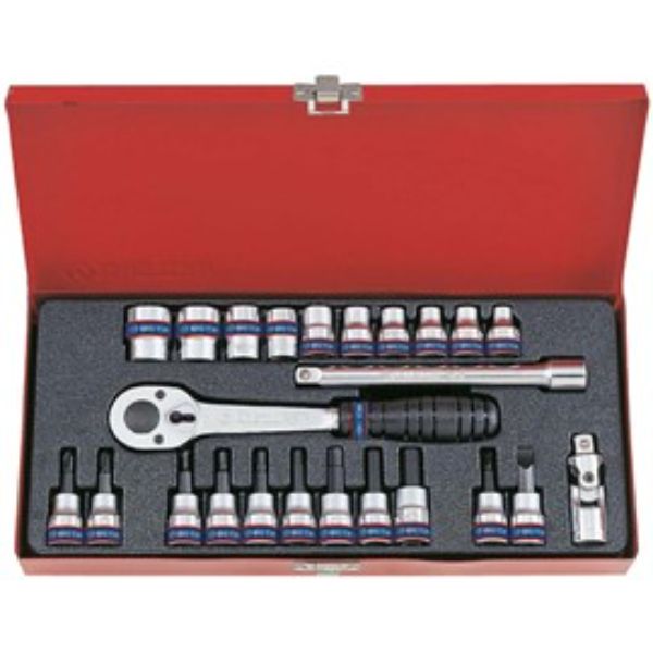 KING TONY 3/8DR 24PC 12PT socket SET 6-19MM