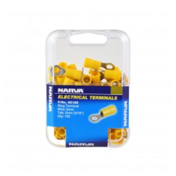 NARVA TERMINAL RING YELLOW 5.0MM