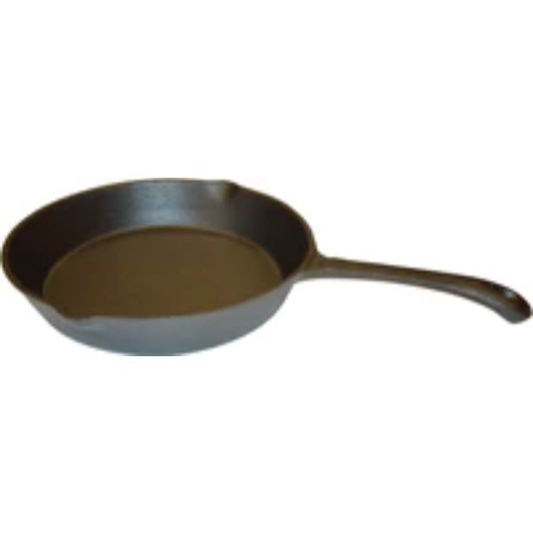 Cast Iron Frypan Long Handle Round 250mm