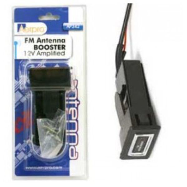 FM ANTENNA BOOSTER 12V AMPLIFIED 10DB