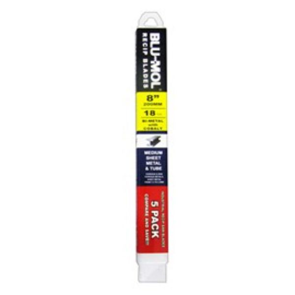 BLU-MOL RECIP BLADE 6X18TPI METAL CUT 5PK