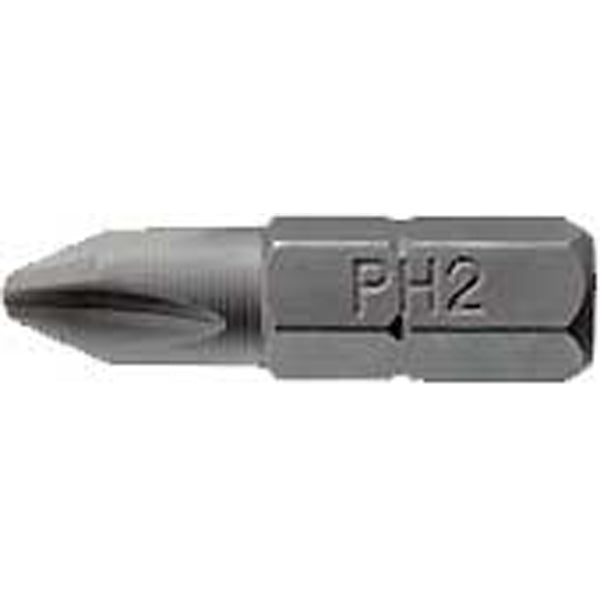 Teng 3Pc 1/4in Hex PH#1 Bit x 25mm L