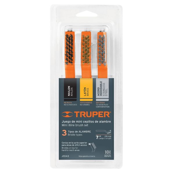 Wire Brush Set 3 Piece Mini 10652 Truper