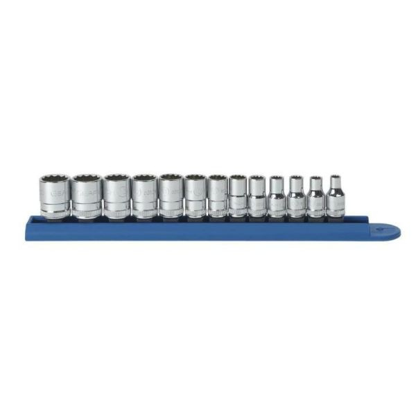 GEARWRENCH SET SKT STD MET 1/4DR 12PT 13PC