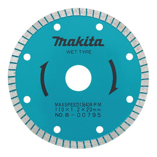 Makita 110MM DIAMOND BLADE TURBO RIM