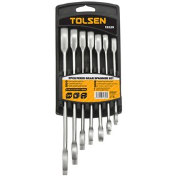 TOLSEN 7pcs Fixed combination gear spanner set