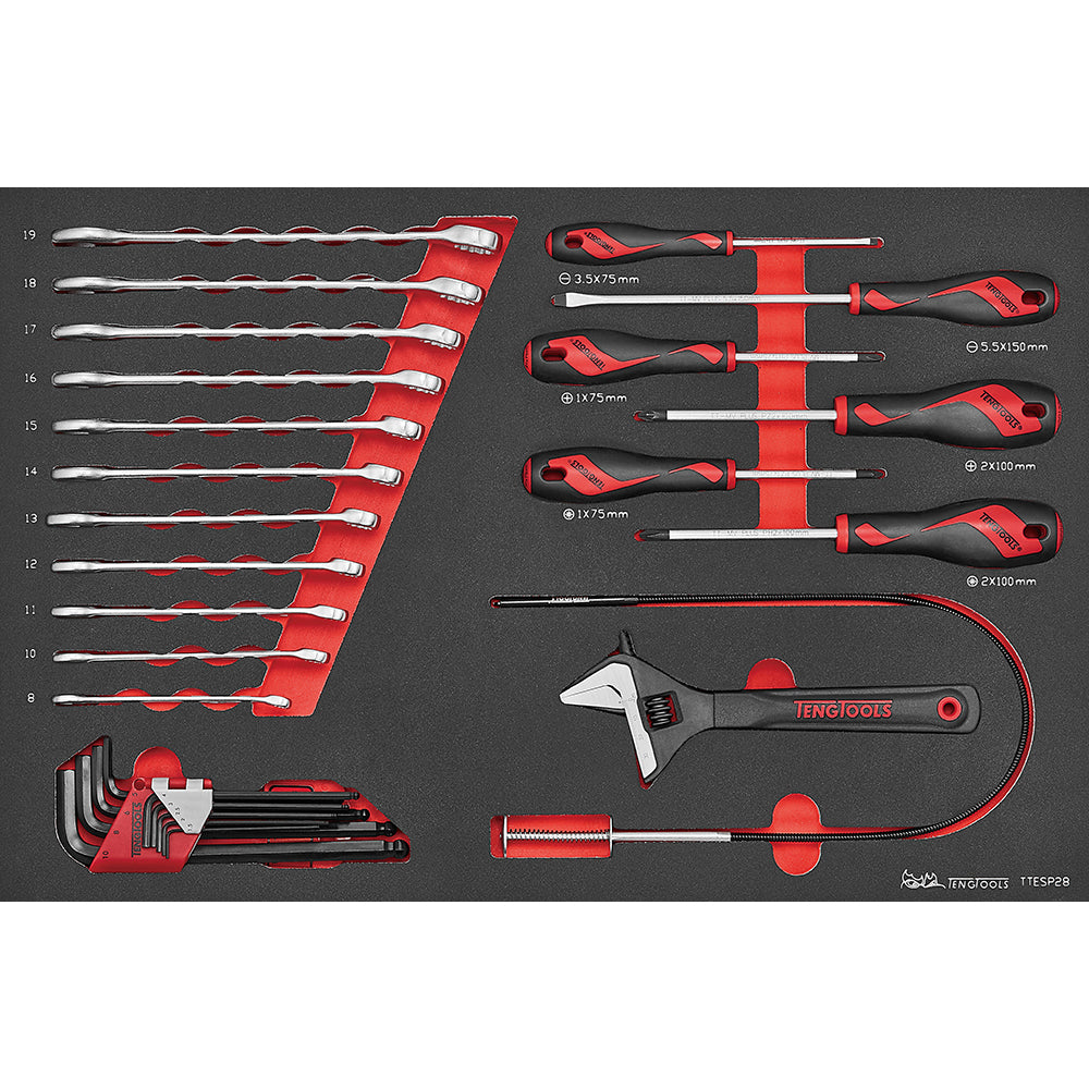 Teng 28pc Spanner & Screwdriver Set EVA