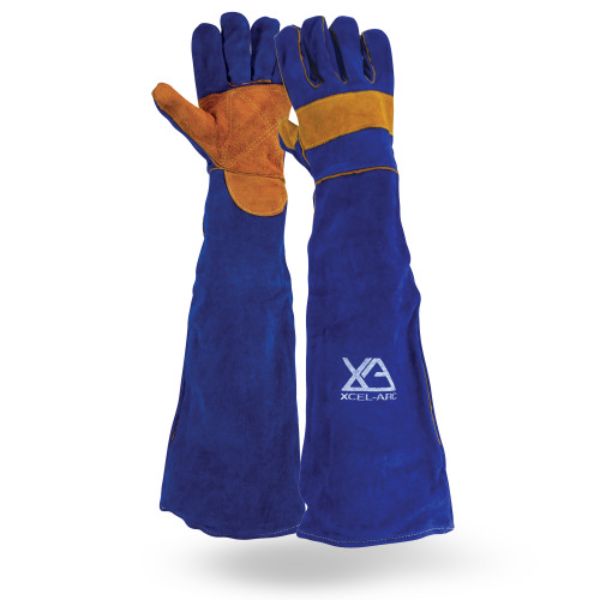 Xcel-Arc Blue Full Arm Welding Gauntlet X-Large