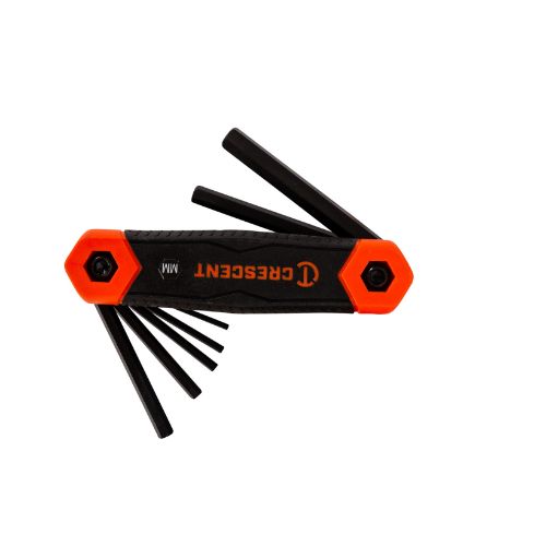 CRESCENT FOLDING HEX KEY METRIC 8PC