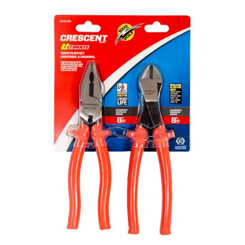 CRESCENT CRESCENT HIGH VOLTAGE 2 PACK PLIER SET