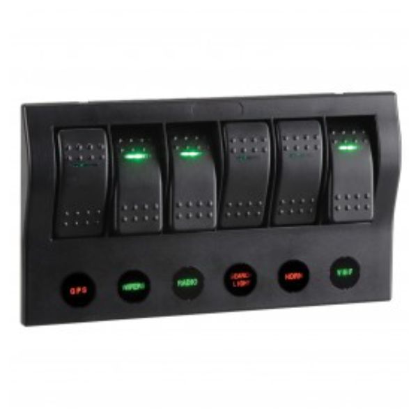 NARVA SWITCH PANEL 6 WAY LED CIRCUIT BREAKER