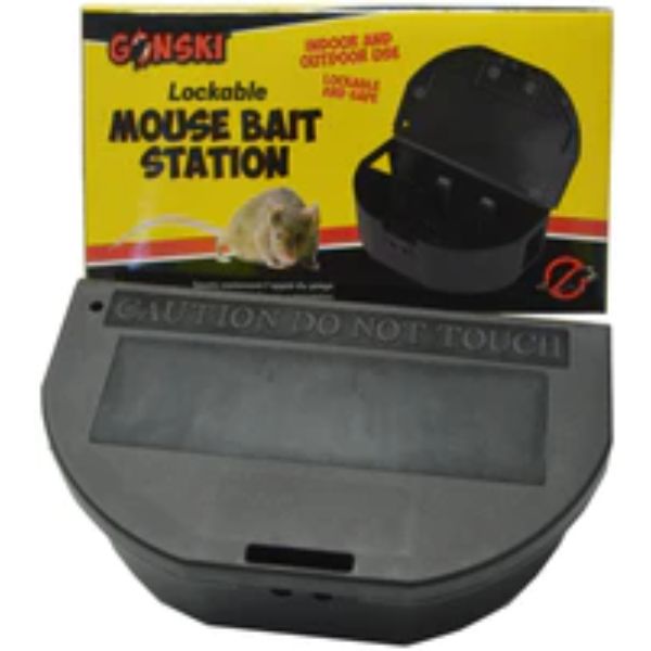 Mouse Bait Station Lockable 135 X 80mm Gonski